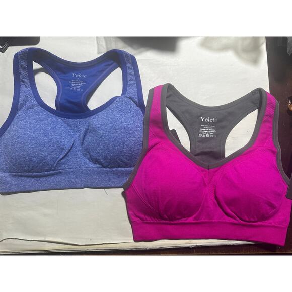 Lot of 2 Yelete Sports Bras Size S NWOT - Picture 1 of 4